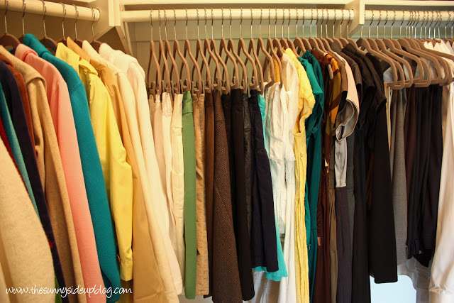 Master Closet Organization (take two) - The Sunny Side Up Blog