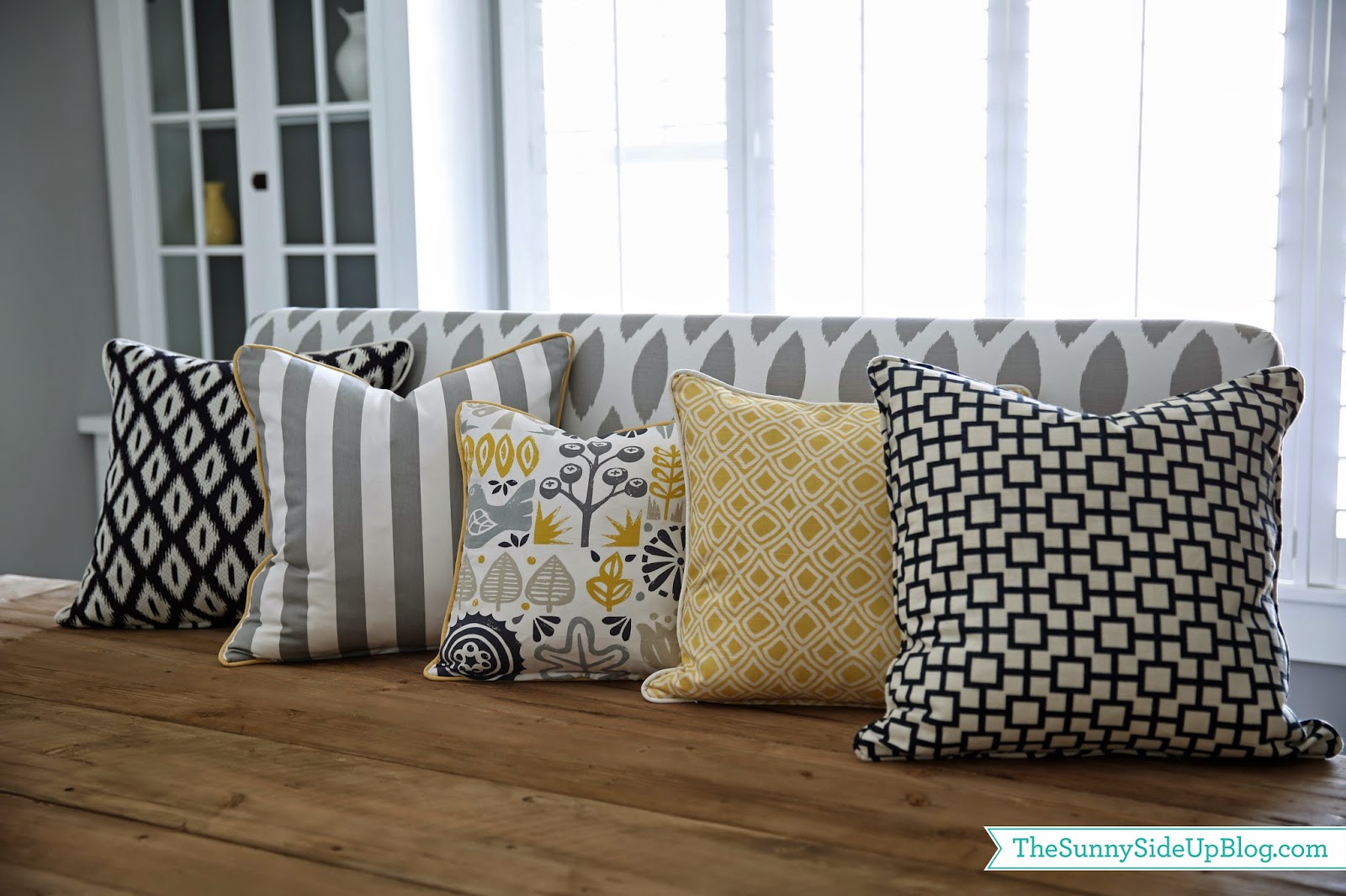 pillows on dining room chairs