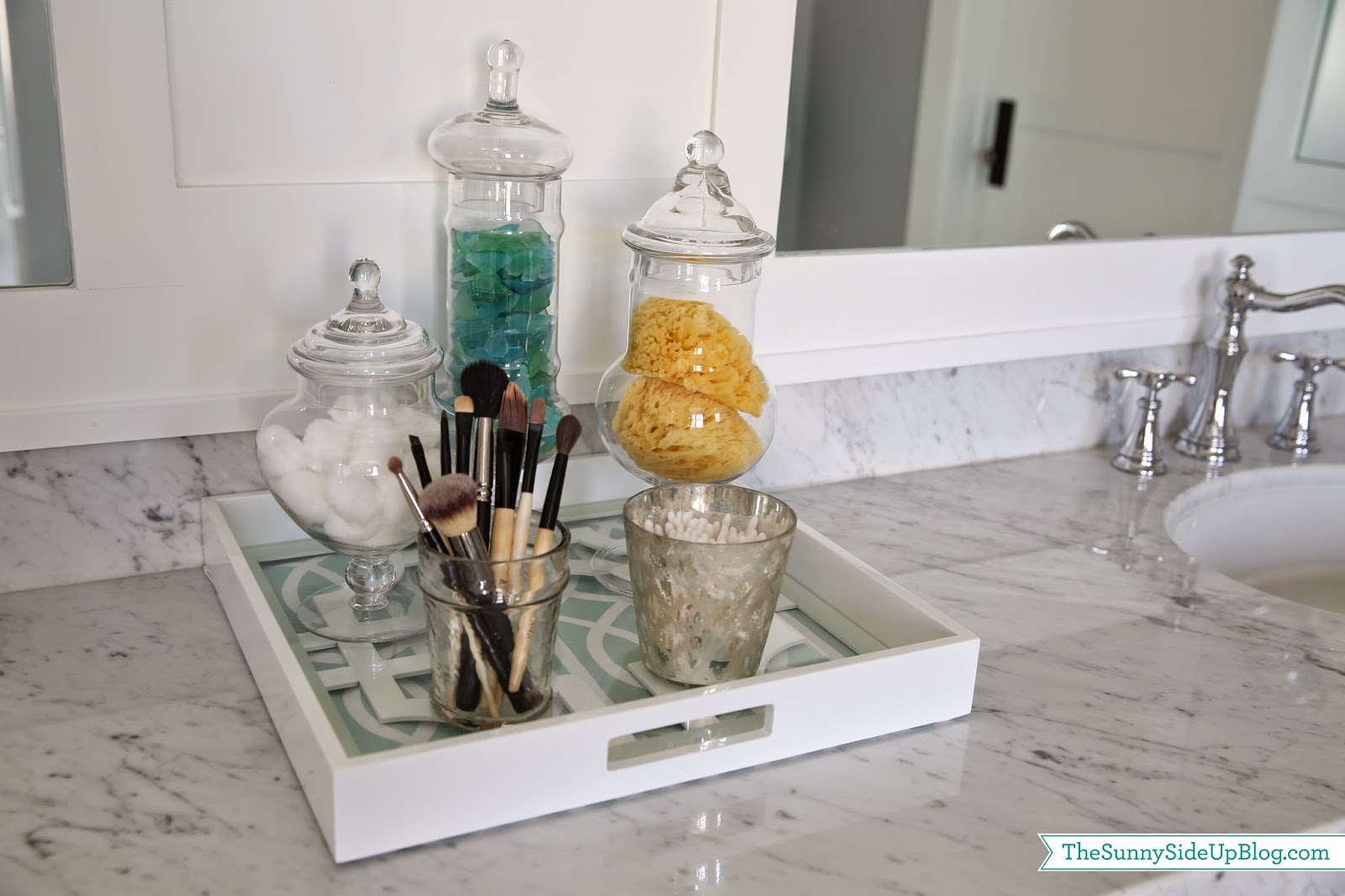 Master Bathroom Shelves/Tub - The Sunny Side Up Blog