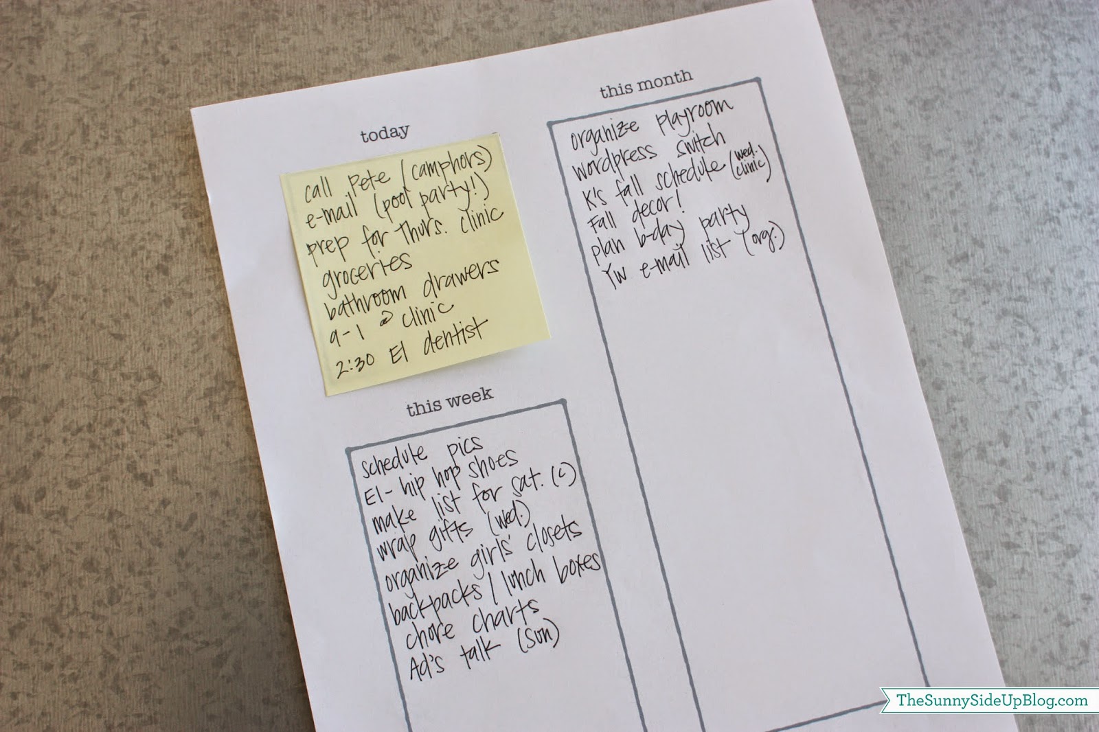 How to Use Post-it Notes to Organize