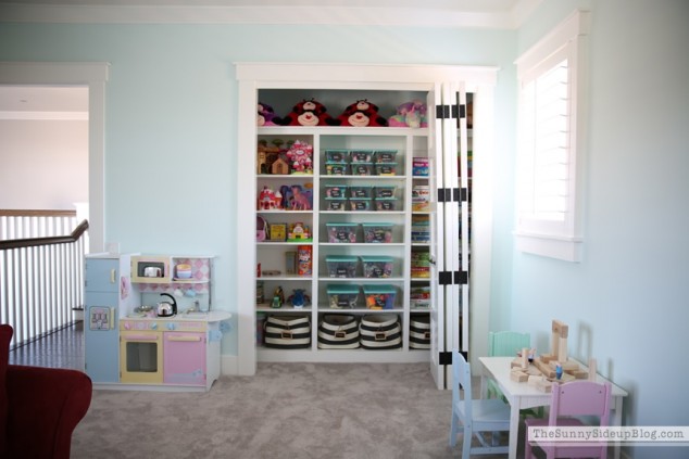 open playroom storage