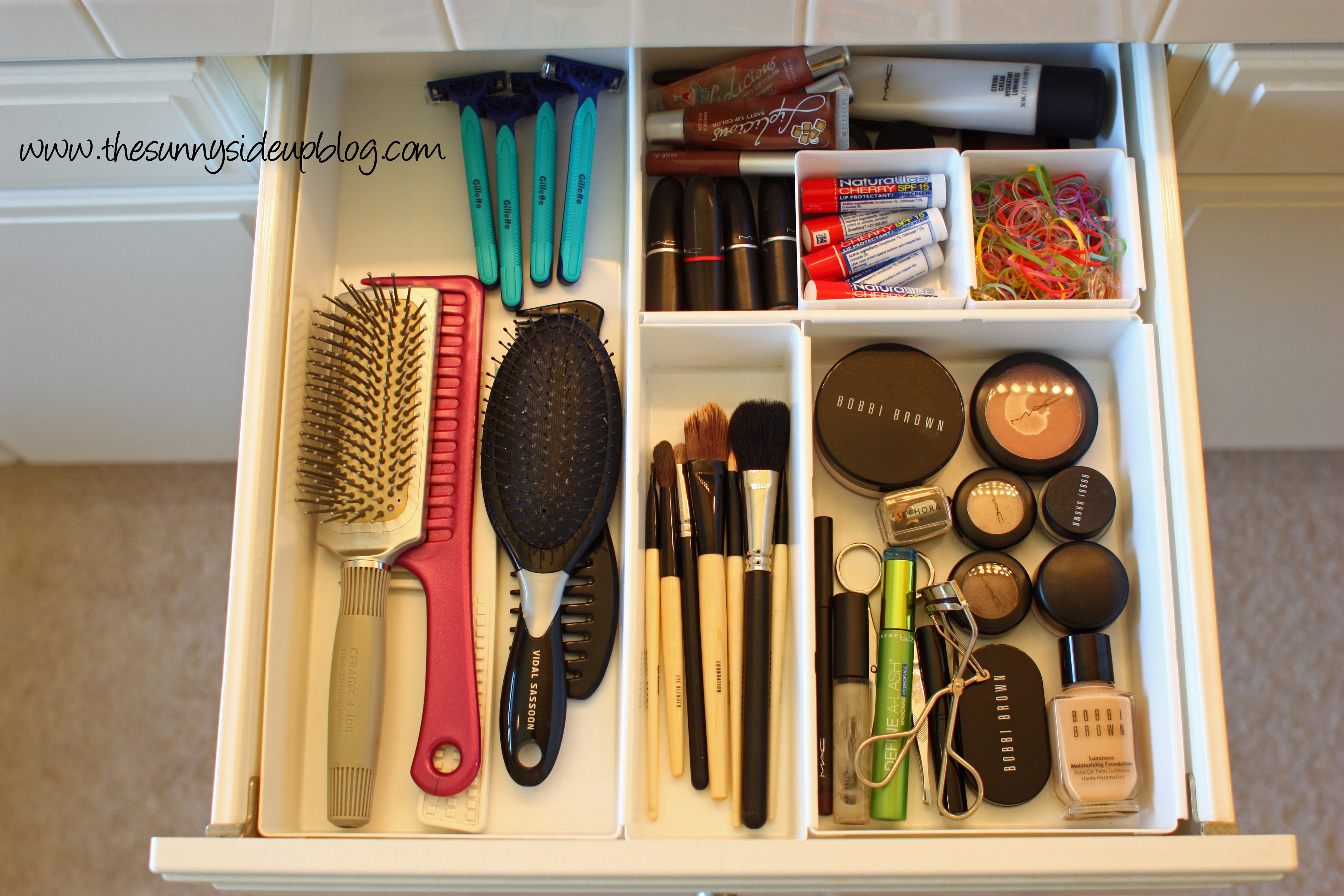 Organized Bathroom Drawers - The Sunny Side Up Blog