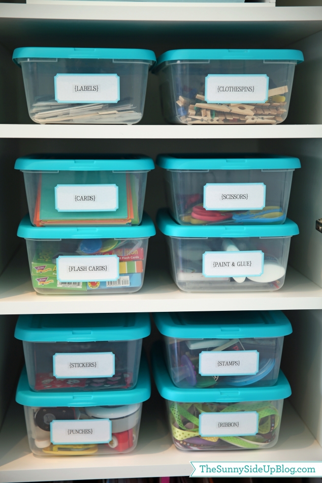 organize craft supplies