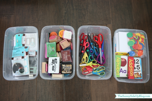 organized office bins