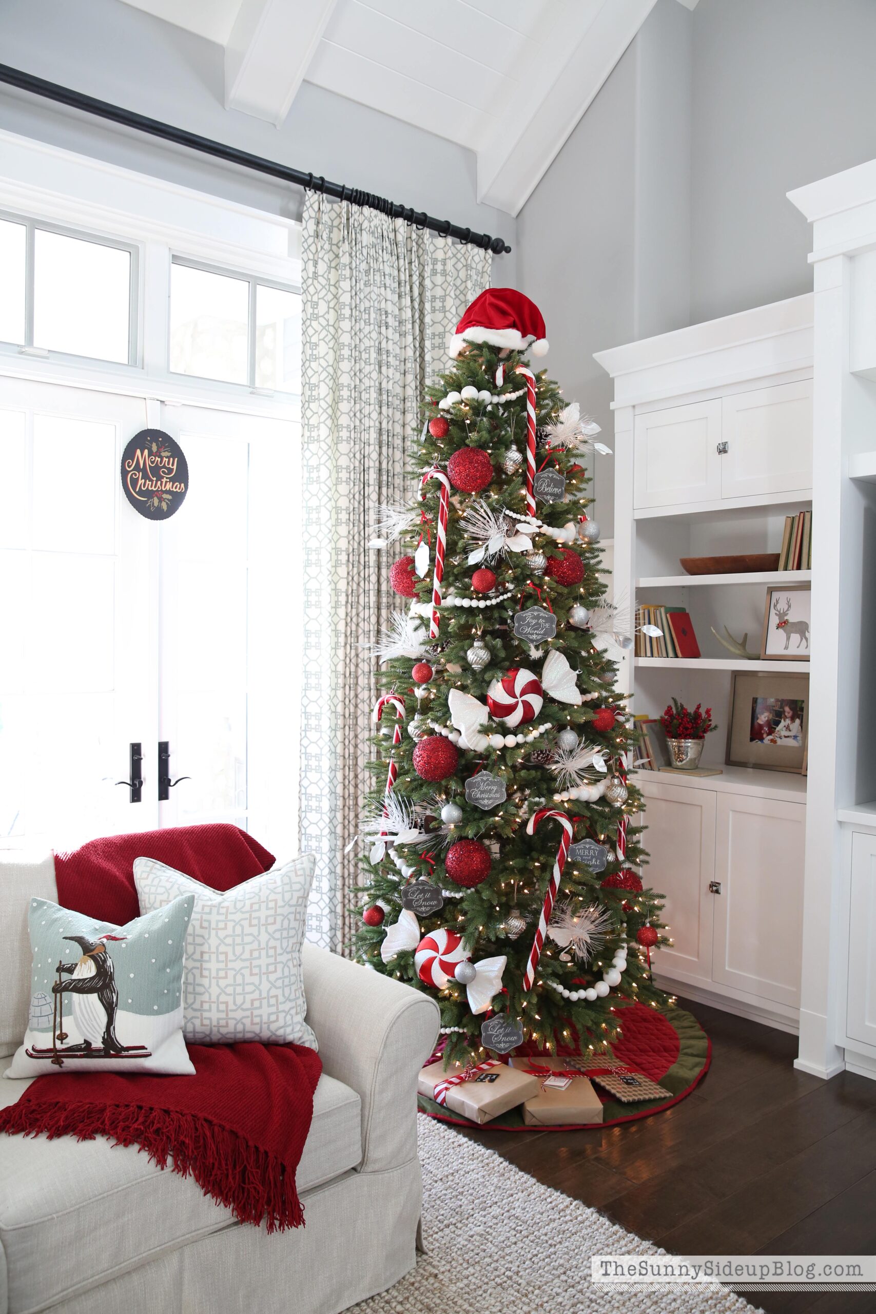 Red White Candy Christmas Tree Decorations