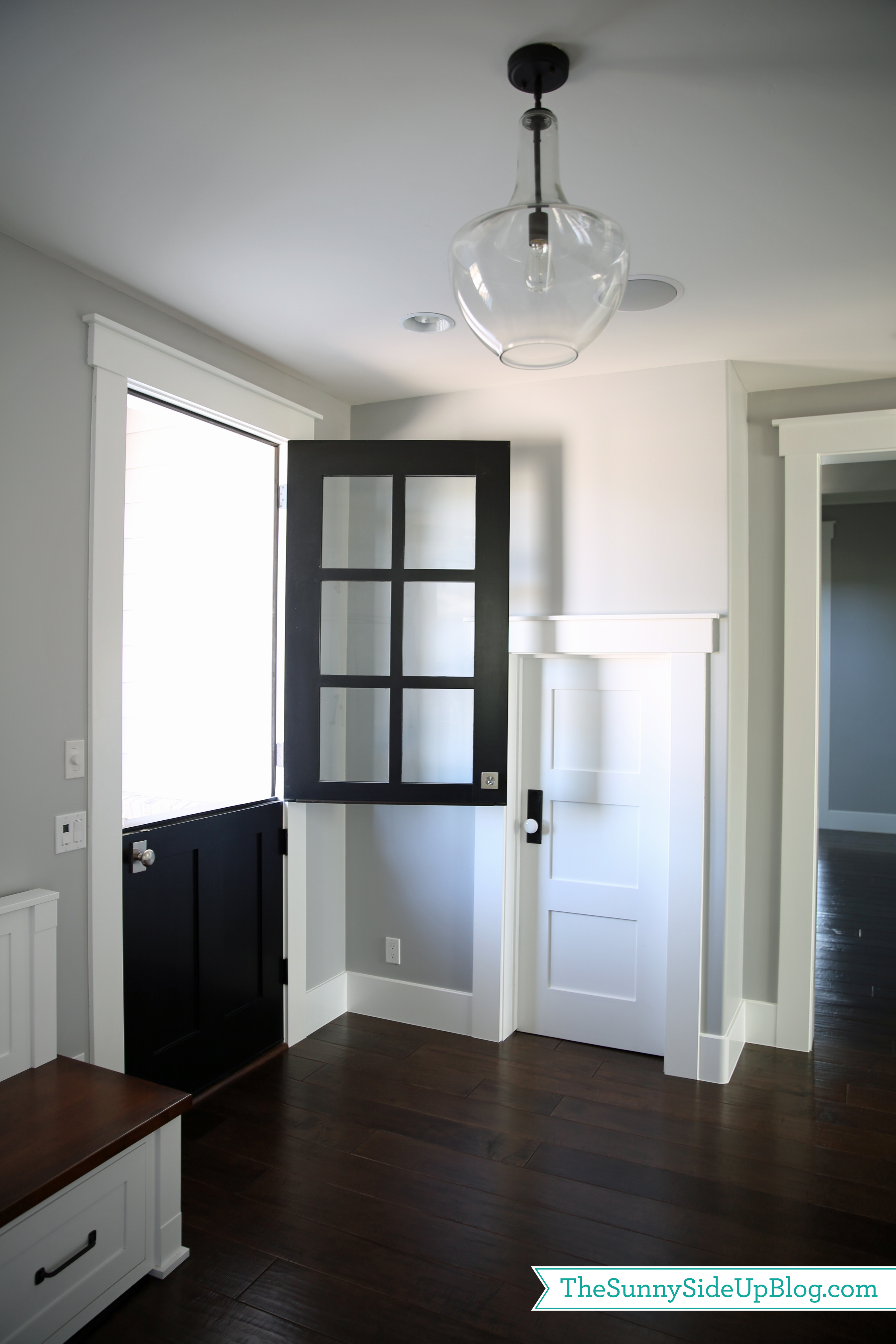 corner of mudroom