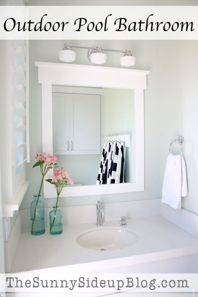 Outdoor Pool Bathroom The Sunny Side Up Blog