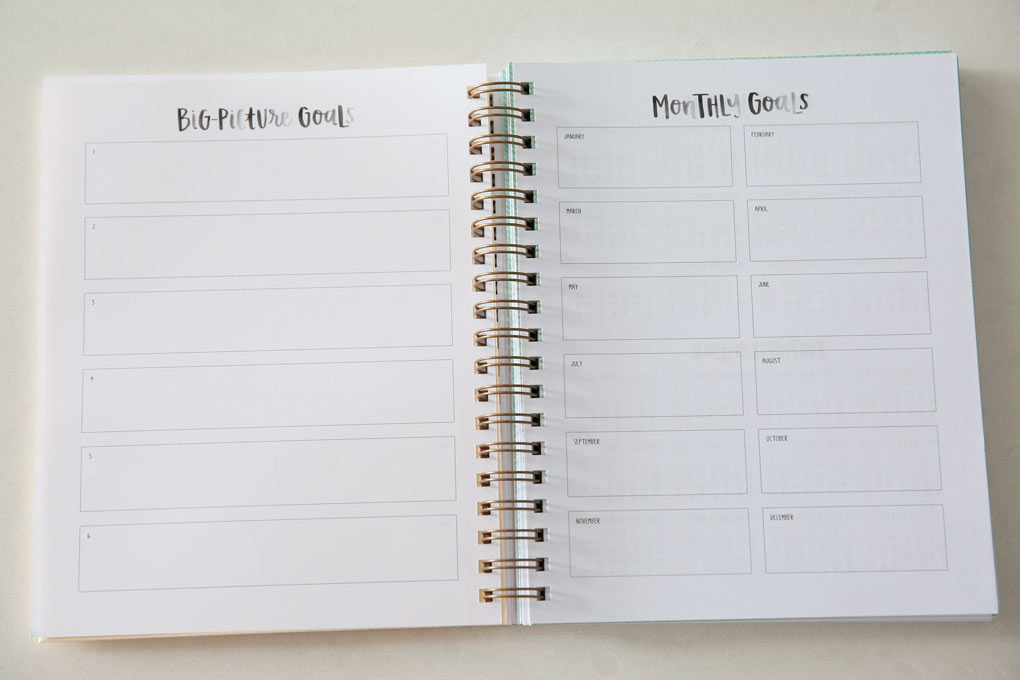 monthly-goals-planning-page