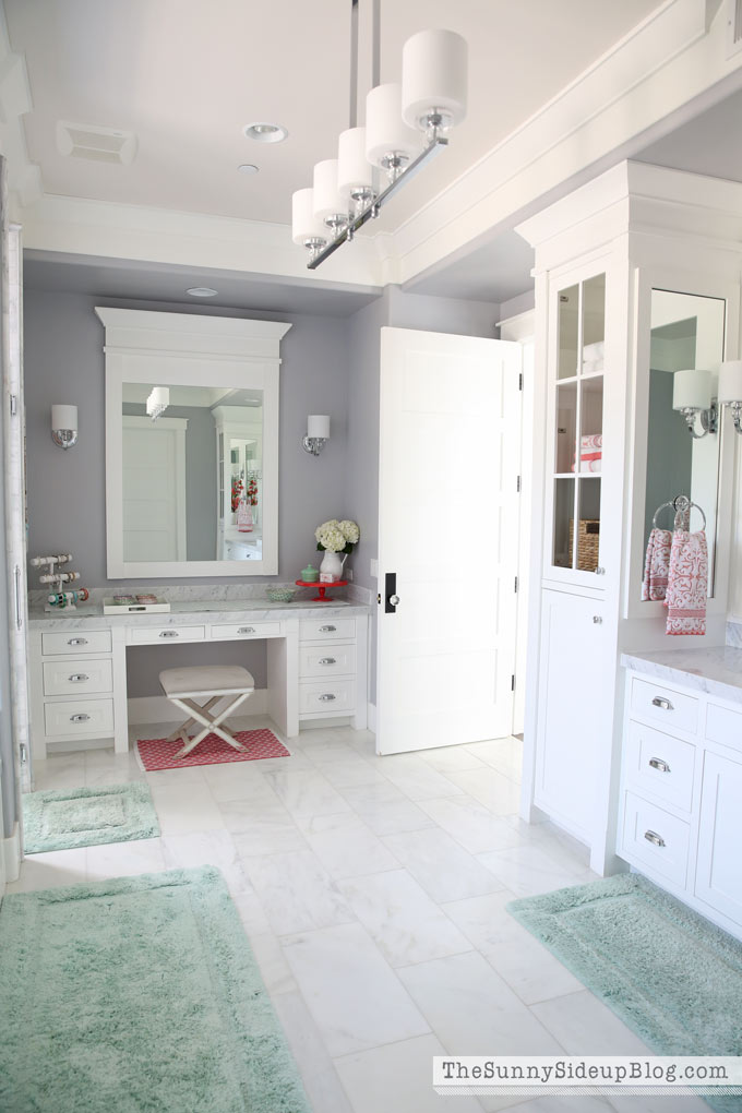 Master Bathroom Shelves/Tub - The Sunny Side Up Blog