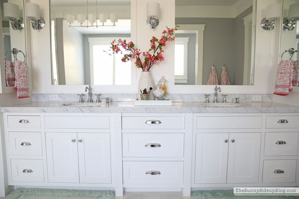 Master Bathroom Shelves/Tub - The Sunny Side Up Blog