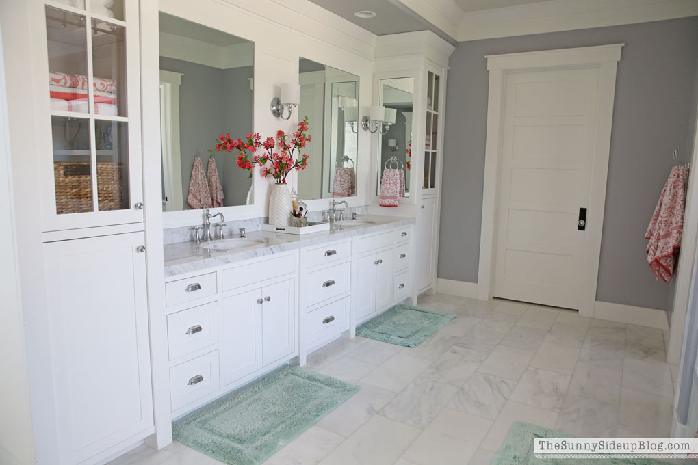 Master Bathroom Shelves/Tub - The Sunny Side Up Blog