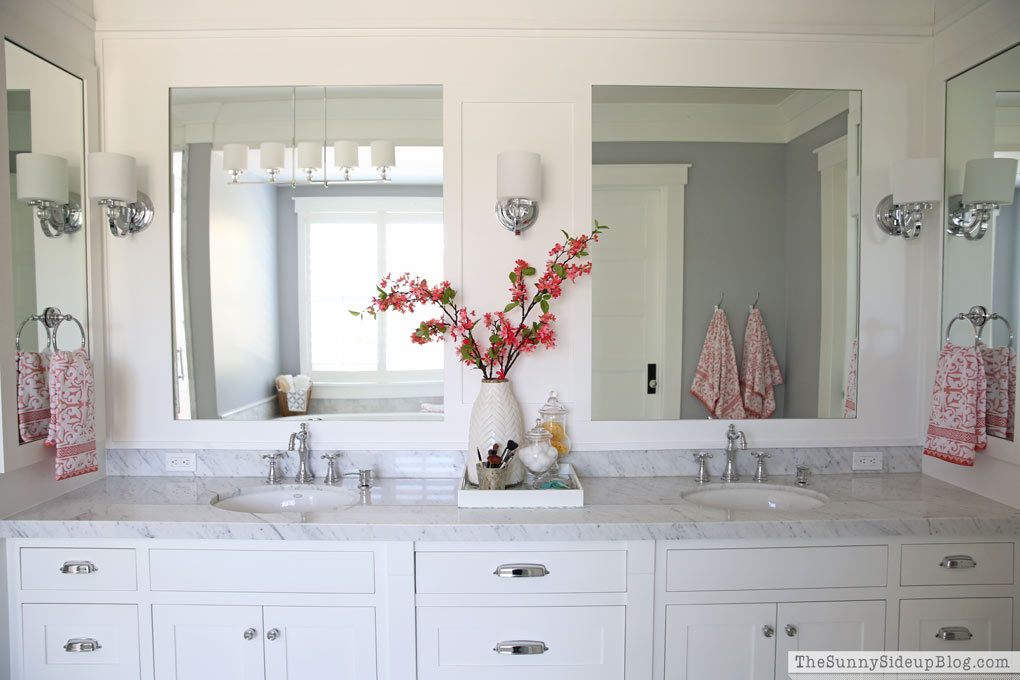 Master Bathroom Shelves/Tub - The Sunny Side Up Blog