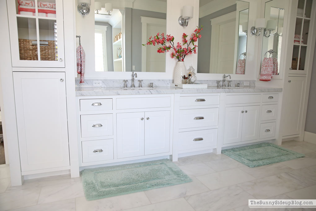 Master Bathroom Shelves/Tub - The Sunny Side Up Blog