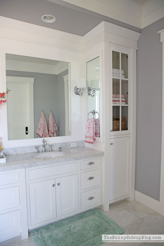 Master Bathroom Shelves/Tub - The Sunny Side Up Blog