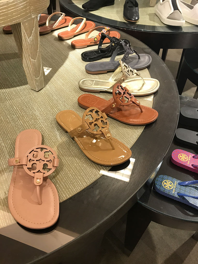 tory burch tortoise miller sandals