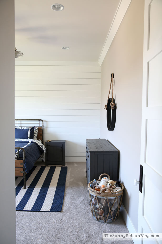 Boy's Organized Bedroom - The Sunny Side Up Blog