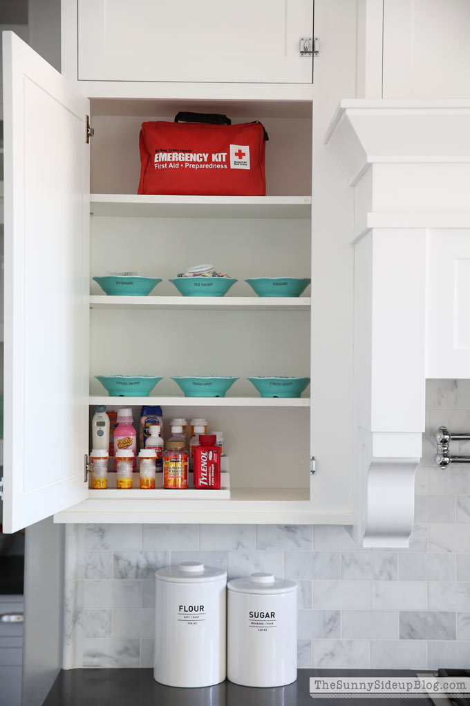 Medicine Cabinet Organization and Organized First Aid Supplies