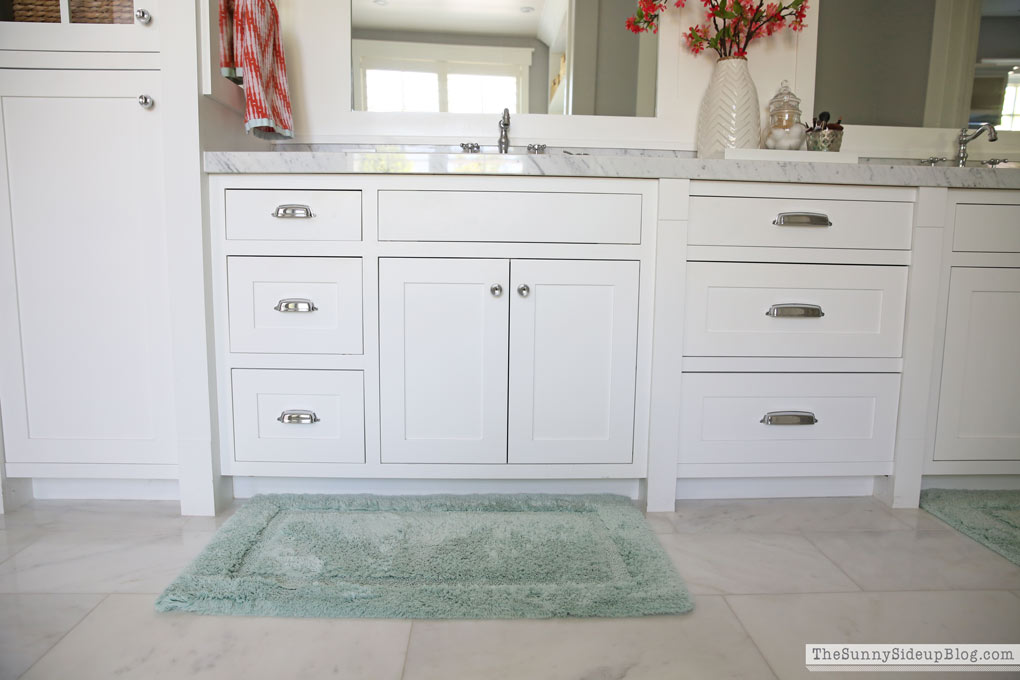 Master Bathroom Shelves/Tub - The Sunny Side Up Blog