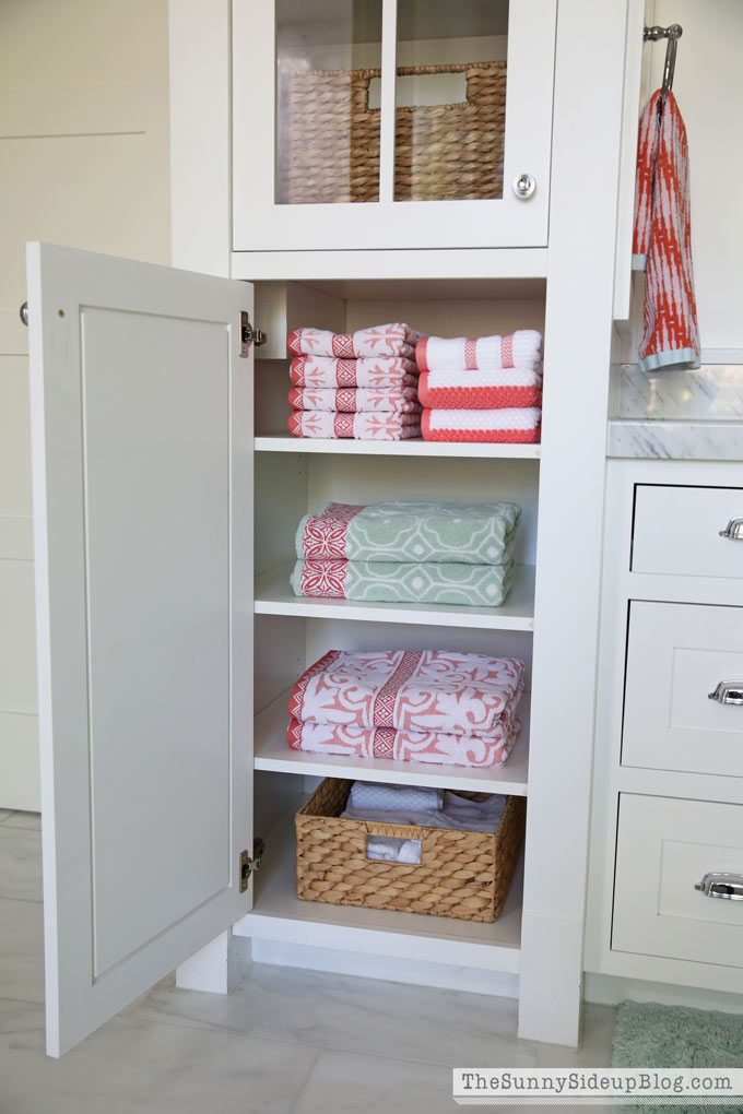 Master Bathroom Organization 