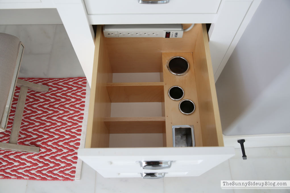 Transform your hair tool storage with in-drawer canisters