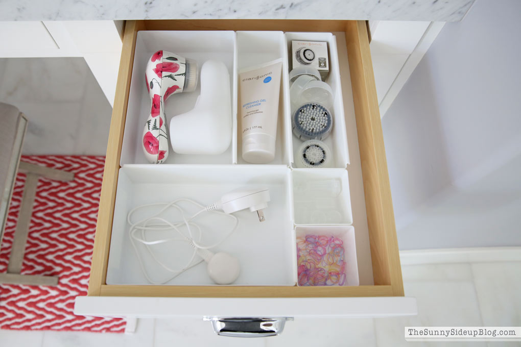 Organized Vanity Drawers