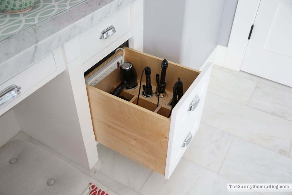 Transform your hair tool storage with in-drawer canisters