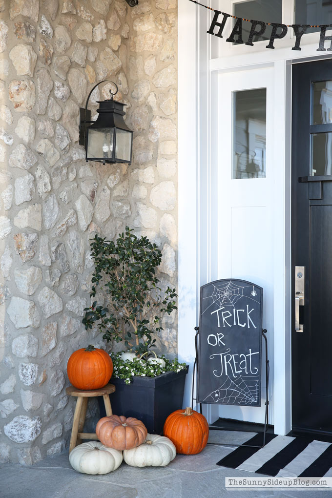 chalk board - Halloween art - Sunny Side Up