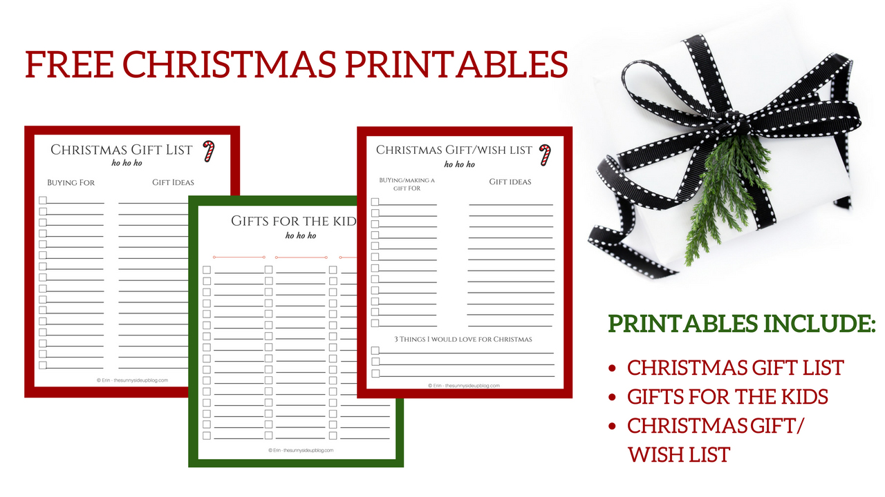 Printable Gift Log,Holiday Gift Planner,Christmas Gift Organizer,Instant Download Christmas Stocking Stuffer Christmas Gift Planner Bundle