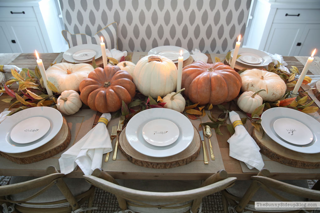 Thanksgiving Pumpkin Tablescape