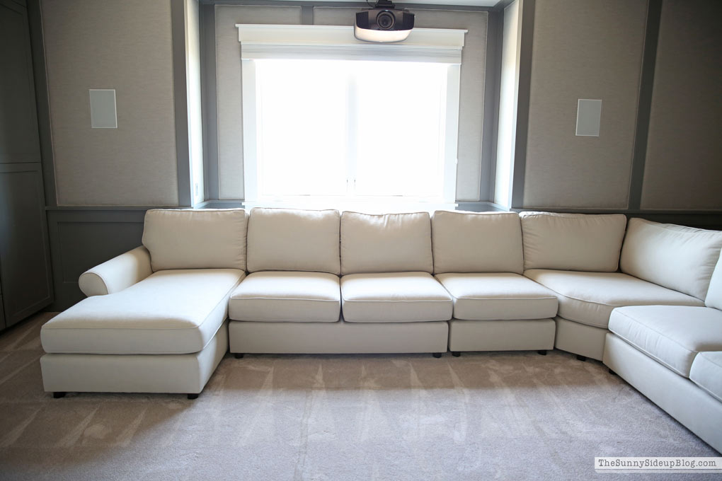 Details on the Pottery Barn Comfort Roll Arm Sectional! (Sunny Side Up)