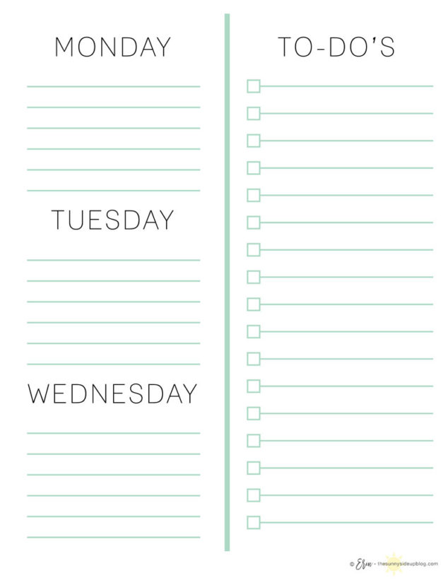 How I Plan my Day (with free planning printables!) Sunny Side Up