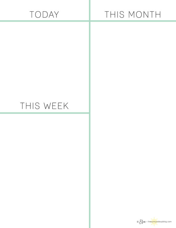 How I Plan My Day (with free printables!) - The Sunny Side Up Blog