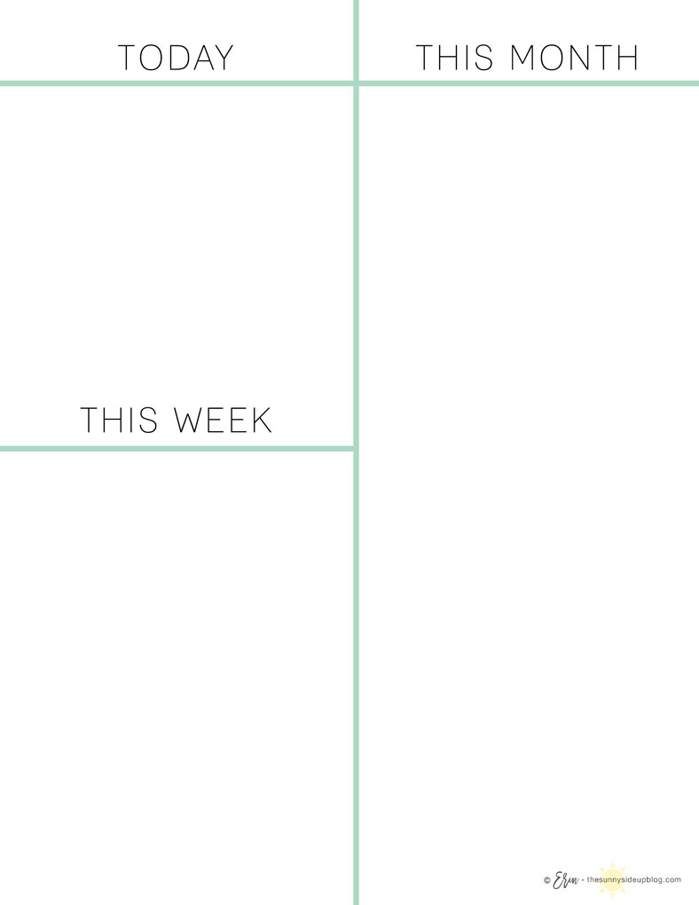 How I Plan My Day (with free printables!) - The Sunny Side Up Blog