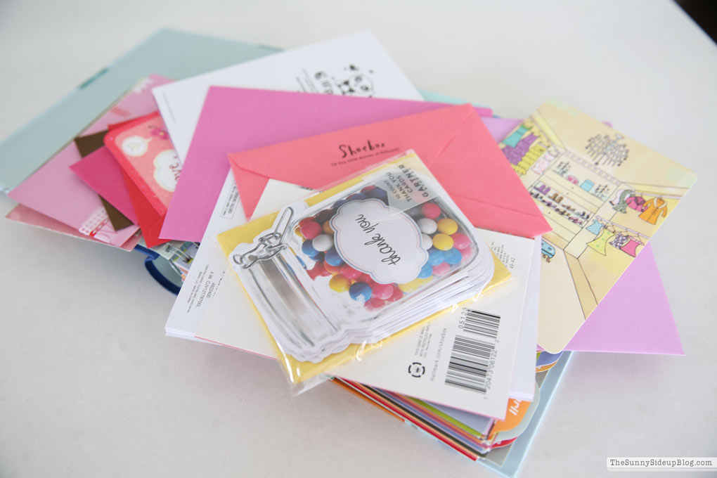 Organized Greeting Cards (Sunny Side Up)