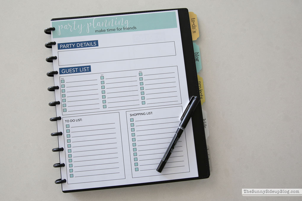 How I plan and use my holiday planner (Sunny Side Up)