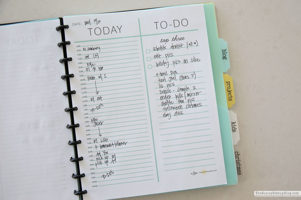 How I plan and use my holiday planner (Sunny Side Up)