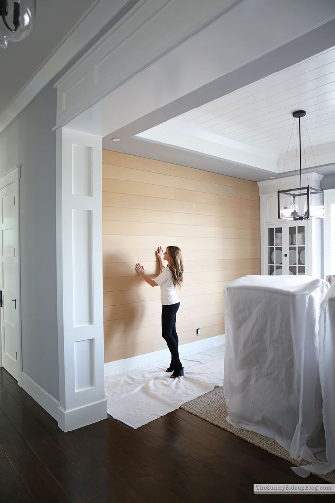 Shiplap Wall Dining Room Progress! (Sunny Side Up)