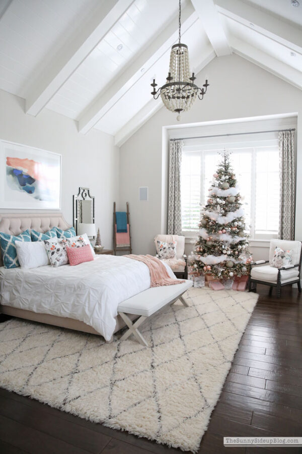 Master Bedroom Christmas Decor - The Sunny Side Up Blog