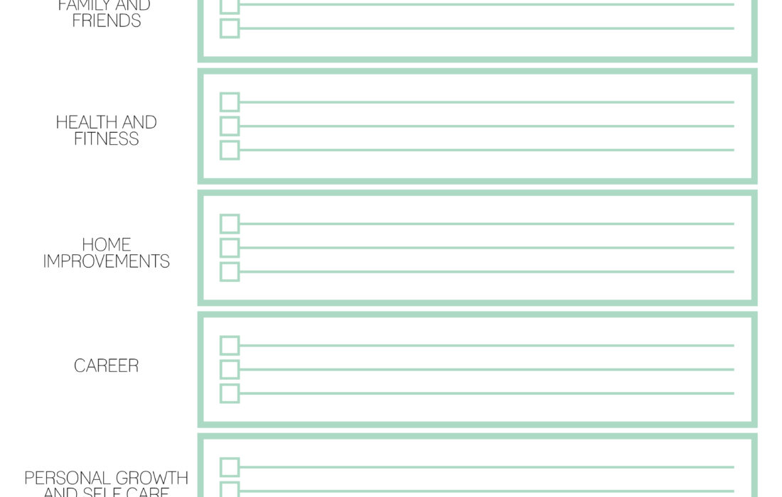 Goals/Habits/Plan Ahead Printables
