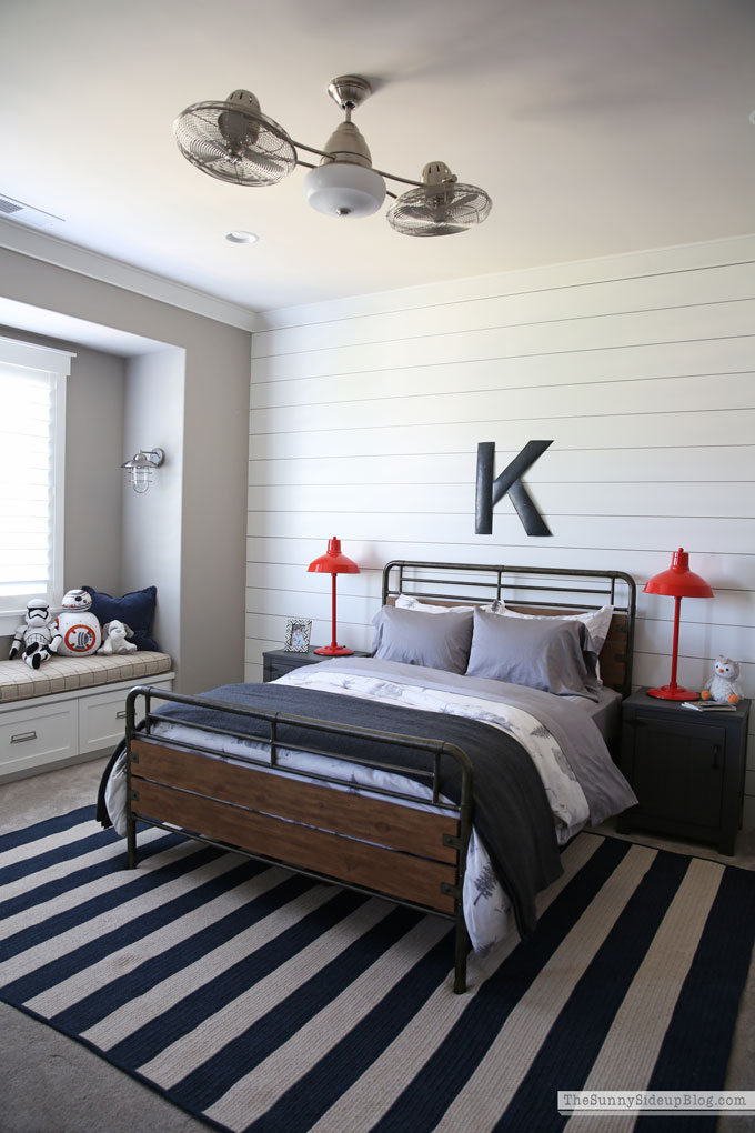 Boy's Organized Bedroom - The Sunny Side Up Blog