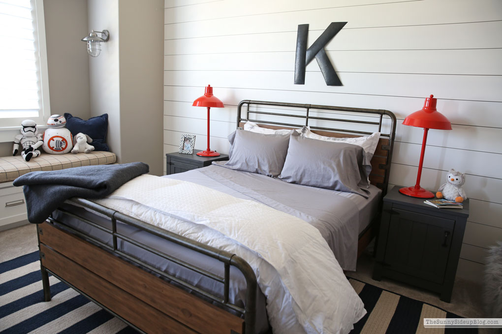 Boy's Organized Bedroom - The Sunny Side Up Blog