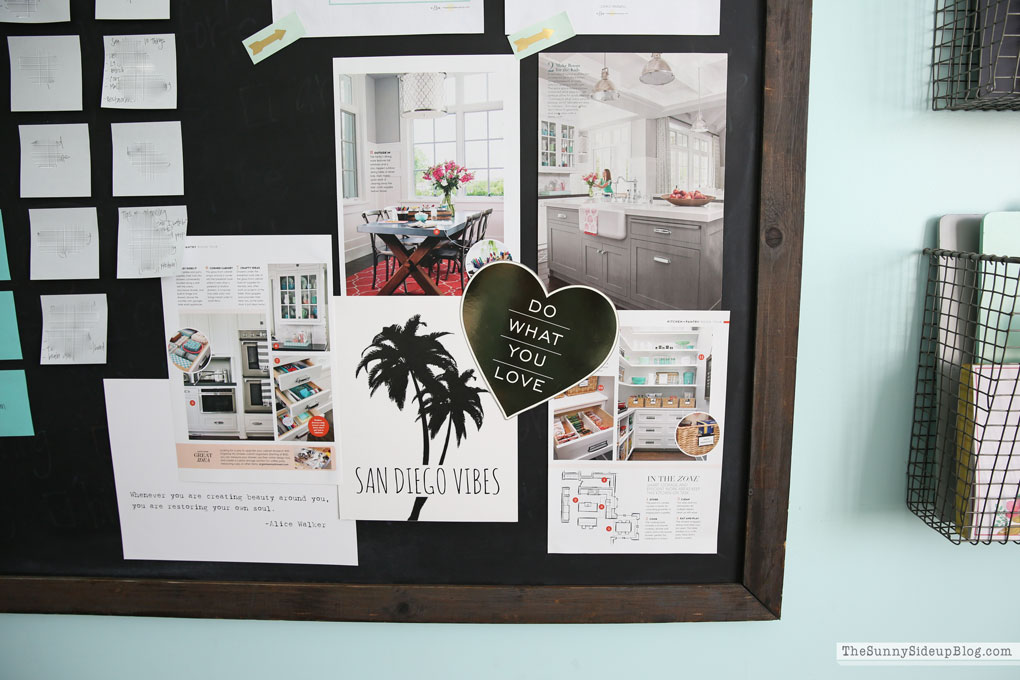 Visual goal and to-do list board (Sunny Side Up)