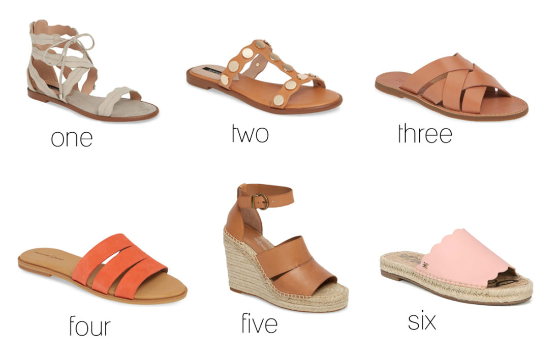 Favorite Sandals (9 under 90!)