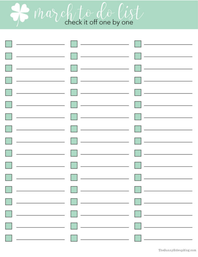 Monthly To-Do List and Calendar Pages (Sunny Side Up)