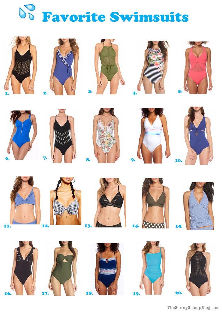 Favorite Swimsuits, cover-ups and straw bags! (Sunny Side Up)