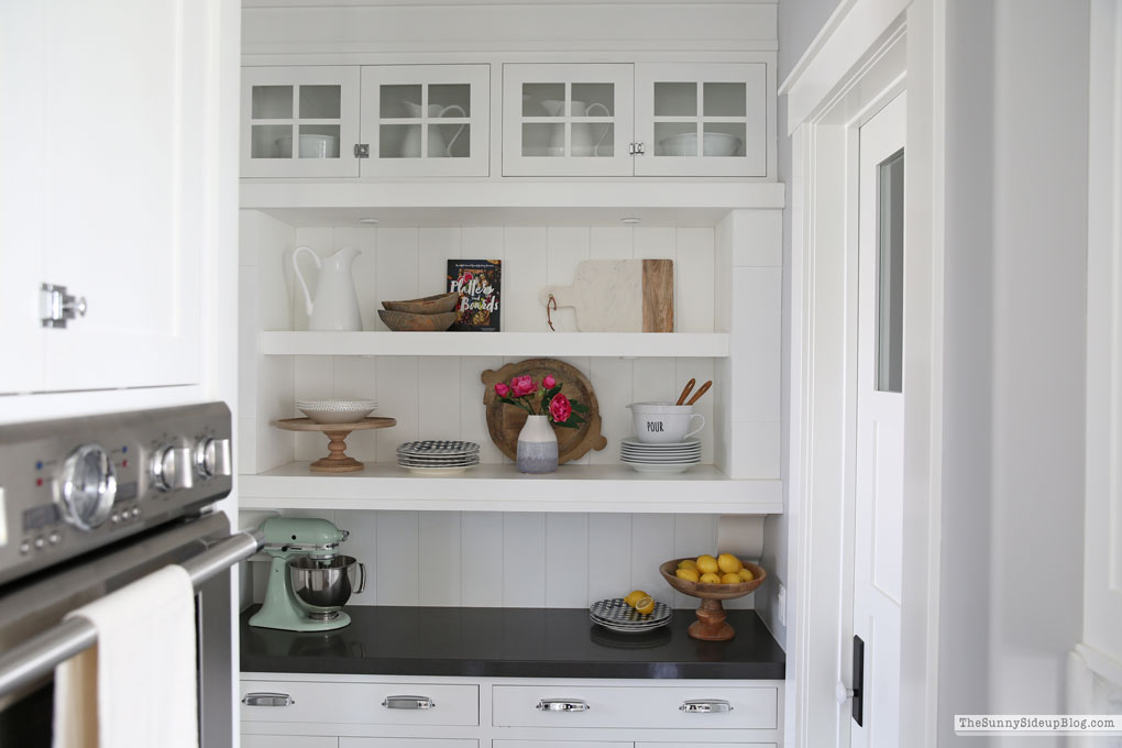 Kitchen Shelf Styling (Sunny Side Up)