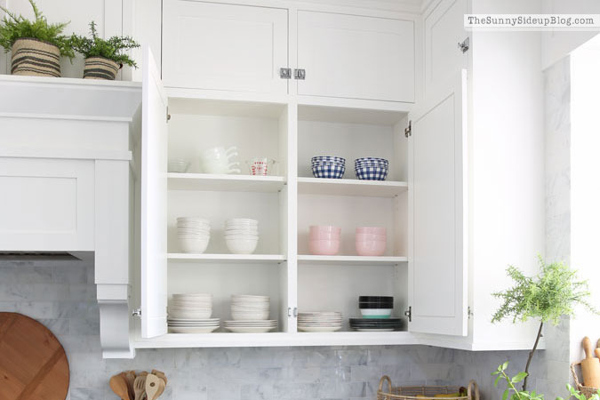 Organized Kitchen Cupboards