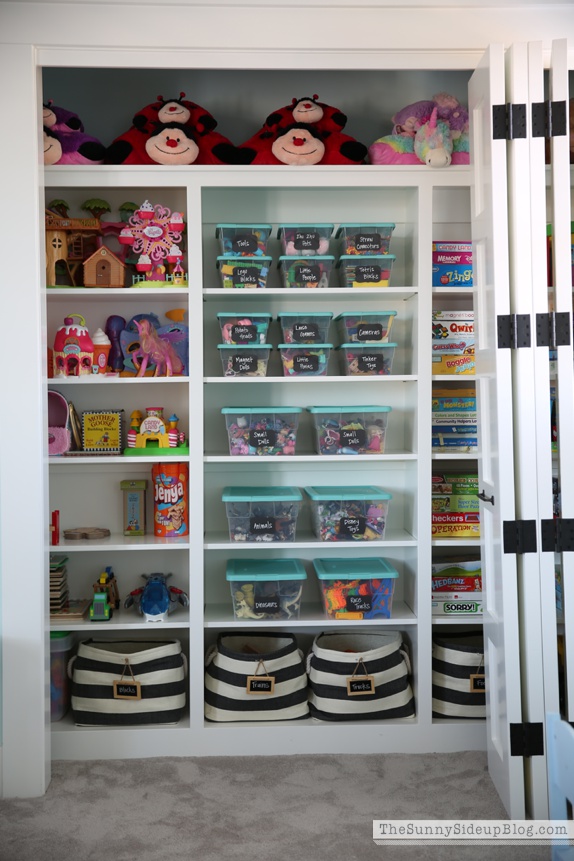 Organized Playroom Closet (Sunny Side Up)