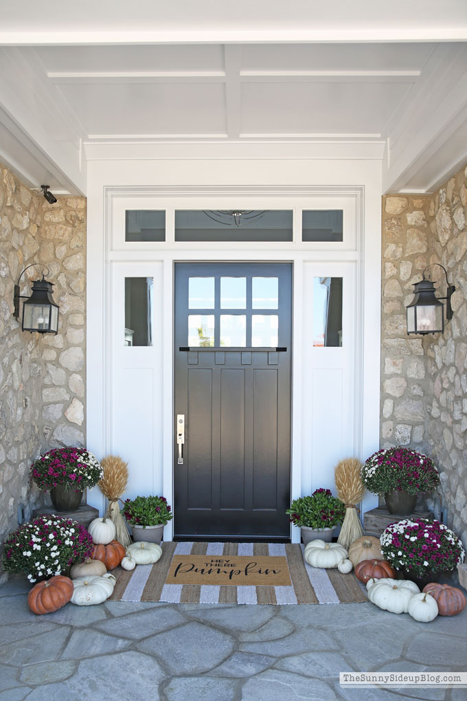 Purple and White Fall Porch (Sunny Side Up)