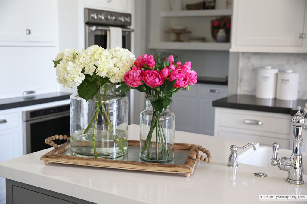 Favorite vases and faux flowers (Sunny Side Up)